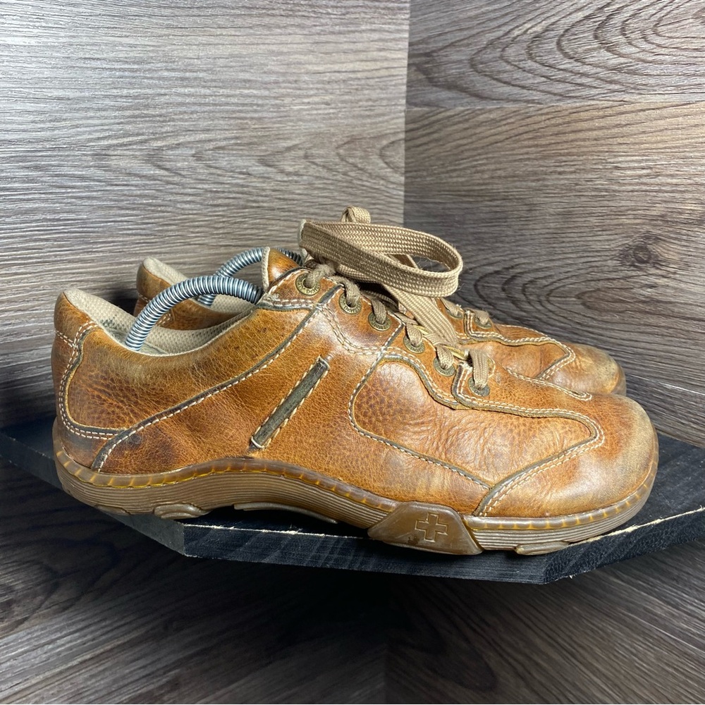 Dr Martens 3b25 Brown Leather Lace Sneakers